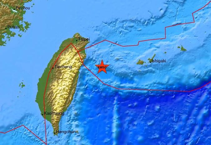 Σεισμός 6,8 Ρίχτερ ανατολικά της Ταϊβάν
