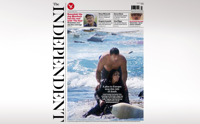 Η τραγωδία της Μεσογείου στο πρωτοσέλιδο του «Independent»