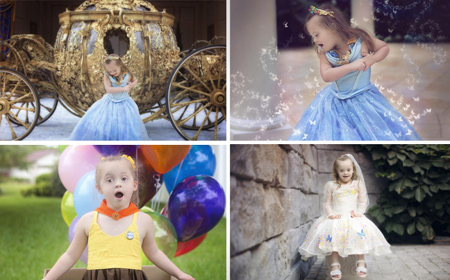 Η 4χρονη με σύνδρομο Down που βρήκε τον εαυτό της στις πριγκίπισσες της Disney