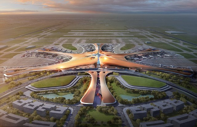 Το Πεκίνο ετοιμάζει το μεγαλύτερο τερματικό σταθμό αεροδρομίου