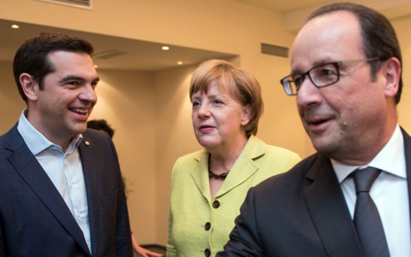 Τσίπρας Μέρκελ και Ολάντ προλειαίνουν το έδαφος για το Eurogroup