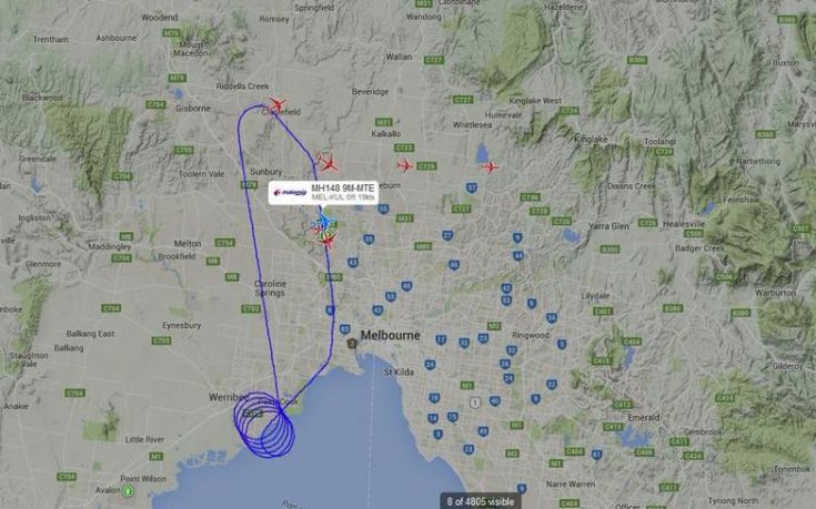 Αναγκαστική προσγείωση αεροσκάφους στη Μελβούρνη