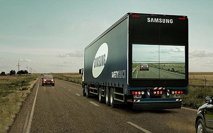 Τα «διαφανή» φορτηγά ασφαλείας της Samsung