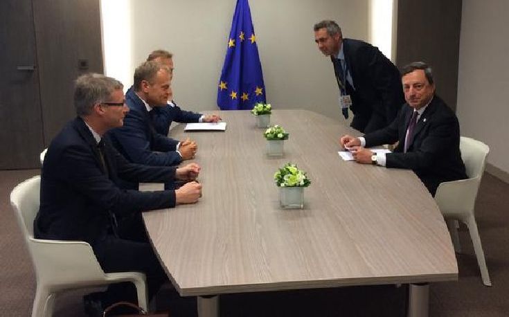 Συνάντηση Τουσκ &#8211; Ντράγκι μετά το Eurogroup