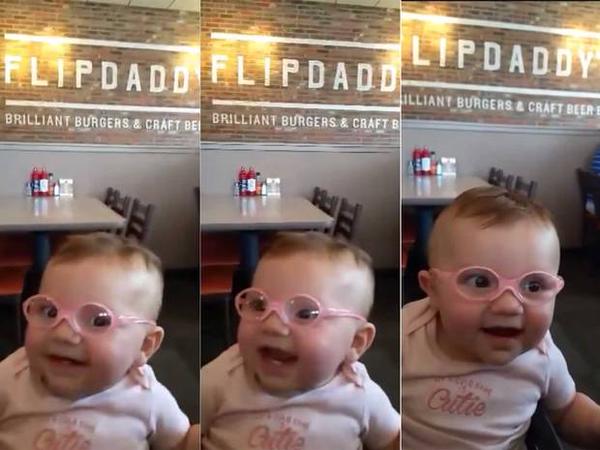 Η αντίδραση του μωρού που βλέπει για πρώτη φορά τους γονείς του!