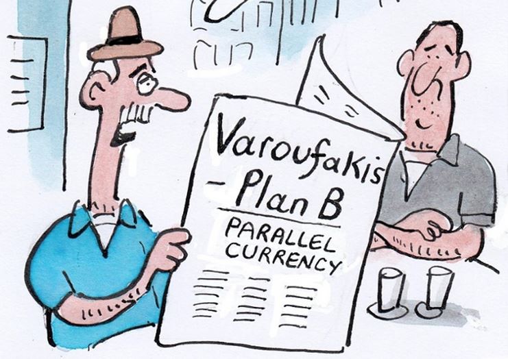 Το σκίτσο του Guardian για το Plan B Βαρουφάκη
