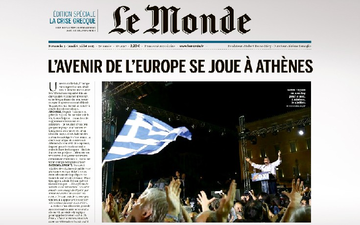 Le Monde: Το μέλλον της Ευρώπης παίζεται στην Ελλάδα
