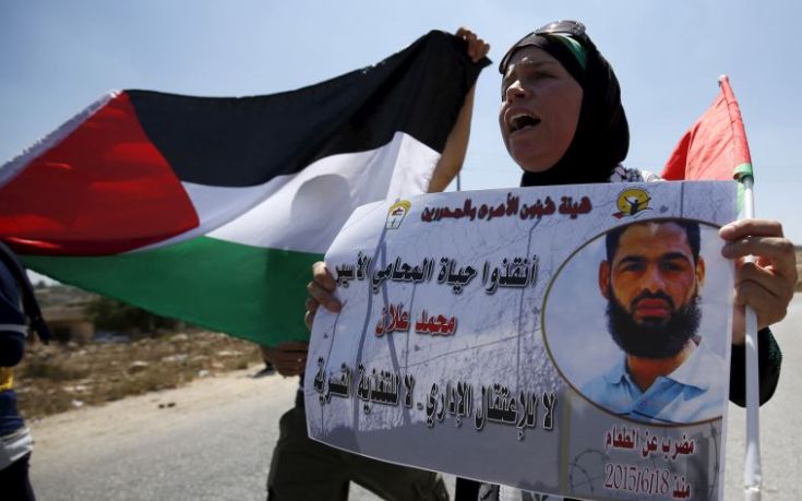 Παλαιστίνιο απεργό πείνας προτίθεται να απελευθερώσει το Ισραήλ