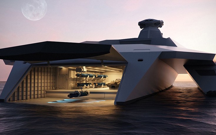 Ένα πολεμικό πλοίο βγαλμένο από το μέλλον
