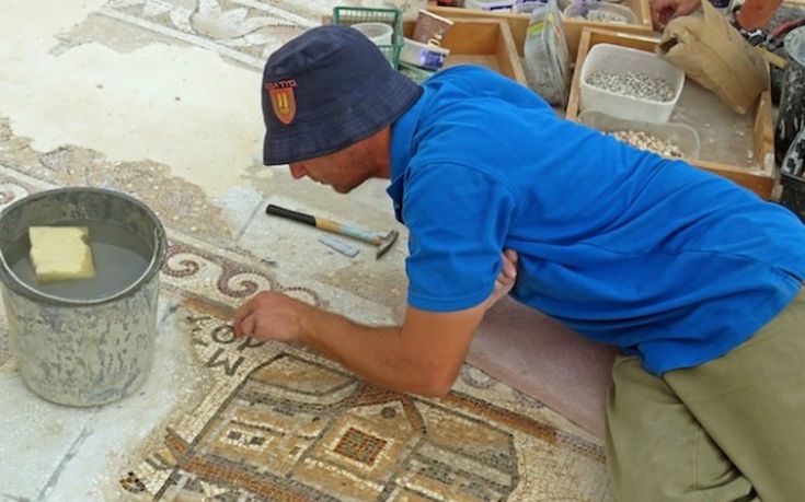 Σπάνιο ψηφιδωτό ανακάλυψαν αρχαιολόγοι στο Ισραήλ