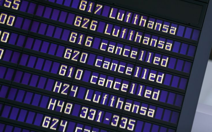 Ακυρώθηκαν 903 πτήσεις της Lufthansa