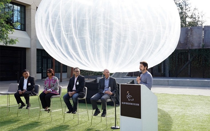 Πώς η Google θα παρέχει Ίντερνετ σε όλο τον πλανήτη με τεράστια αερόστατα