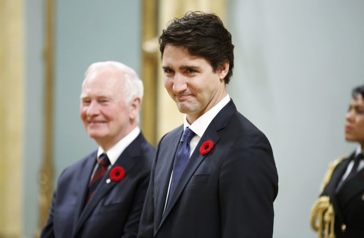 Ορκίστηκε ο νέος καναδός πρωθυπουργός Τριντό
