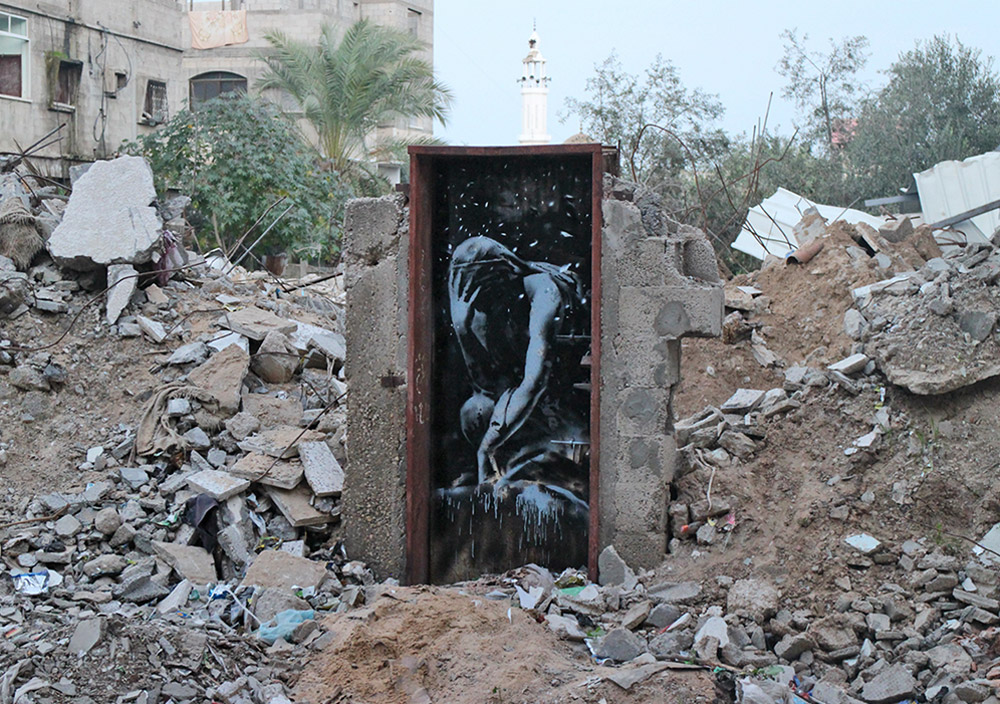 Κατασχέθηκε η… πόρτα που φιλοτέχνησε ο Μπάνκσι στη Γάζα