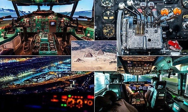 Απίθανες φωτογραφίες μέσα από το πιλοτήριο αεροπλάνου