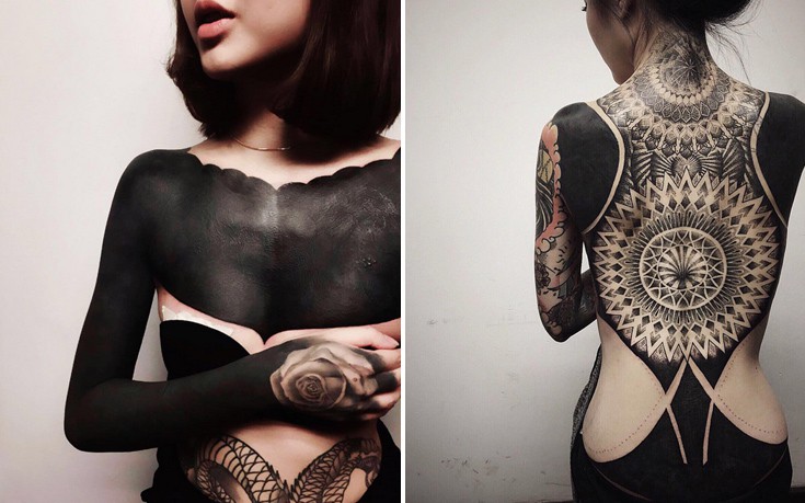 Η πιο ακραία τέχνη σώματος είναι τα ολόμαυρα τατουάζ
