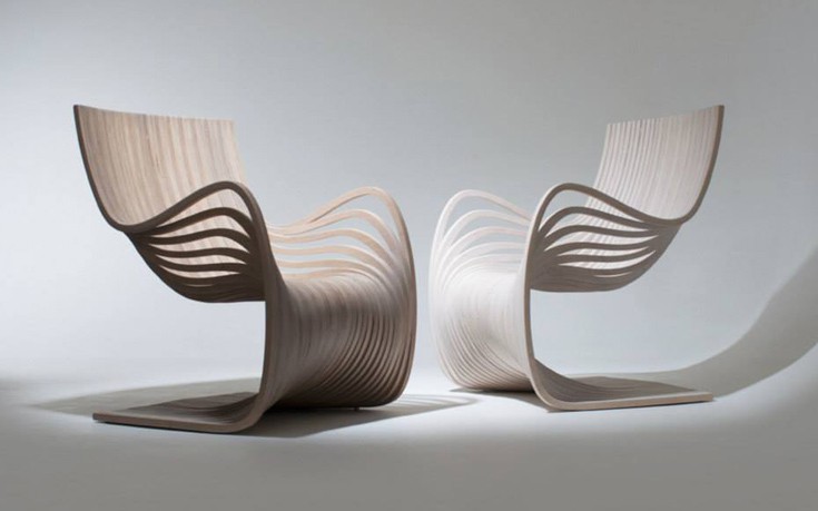 Ξύλινες καρέκλες και καθίσματα σε ιδιόρρυθμα σχέδια