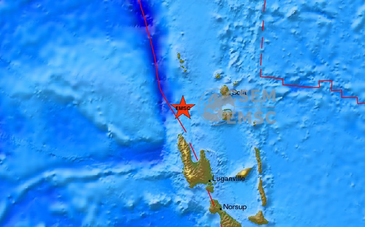 Σεισμός 6,9 Ρίχτερ στα νησιά Βανουάτου
