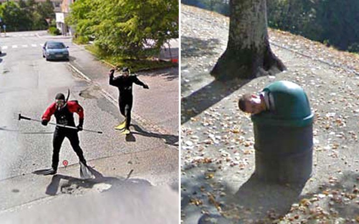 Η κάμερα του Google Street View πάντα κάτι εντοπίζει