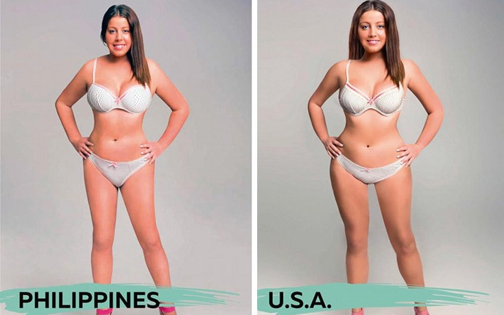 Πώς είναι το ιδανικό γυναικείο σώμα σε διάφορες χώρες