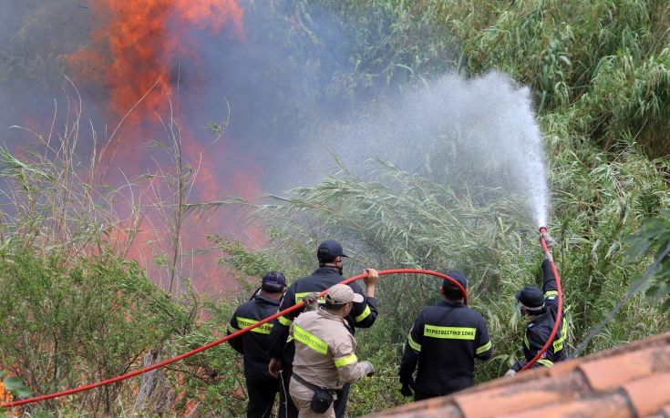 Σε συναγερμό οι αρχές στην Κρήτη για πυρκαγιές