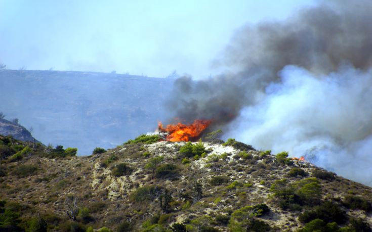 Υπό μερικό έλεγχο η πυρκαγιά στο Σιδηρόκαστρο Λακωνίας