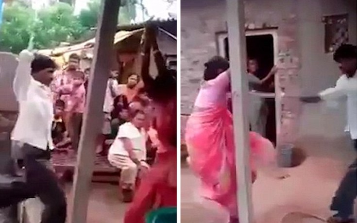 Ινδός έδεσε και ξυλοκόπησε άγρια τη γυναίκα του και τον εραστή της
