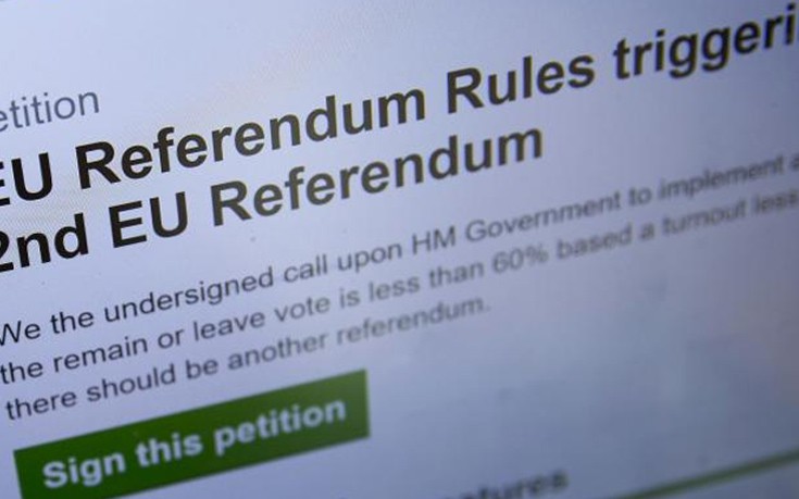 Bots υπέγραφαν το αίτημα για δεύτερο δημοψήφισμα στη Βρετανία
