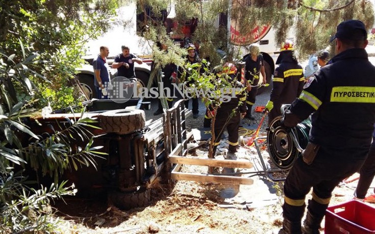 Νεκρός εργάτης μετά από δυστύχημα στο ΒΙΟΠΑ Χανίων