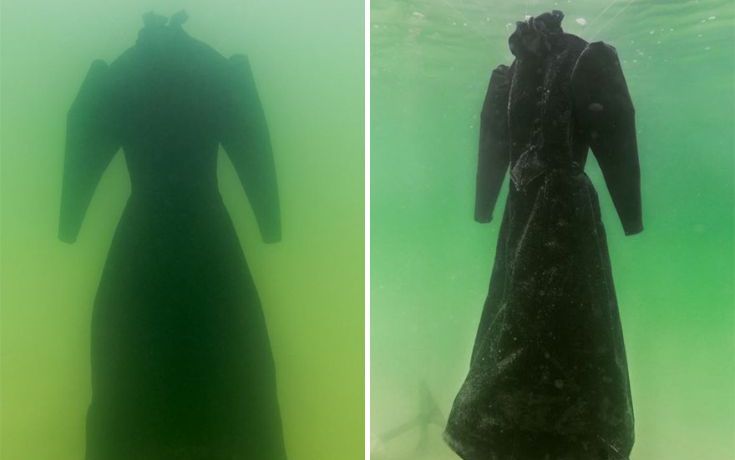 Άφησε ένα φόρεμα στη Νεκρά Θάλασσα για δύο χρόνια και αυτό είναι το αποτέλεσμα