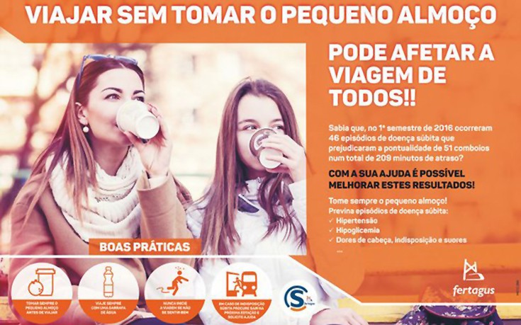 Πορτογαλική εταιρεία συστήνει: Τρώτε για να μην καθυστερούν τα τρένα
