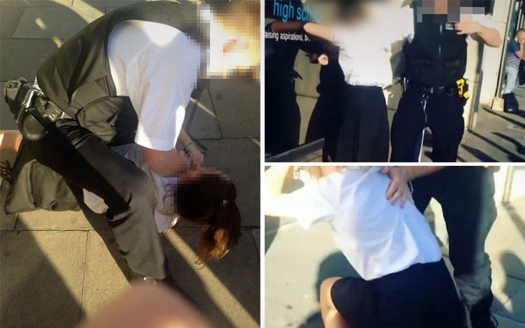 Αστυνομικός σέρνει ένα 13χρονο κορίτσι «σαν ένα κομμάτι κρέας»