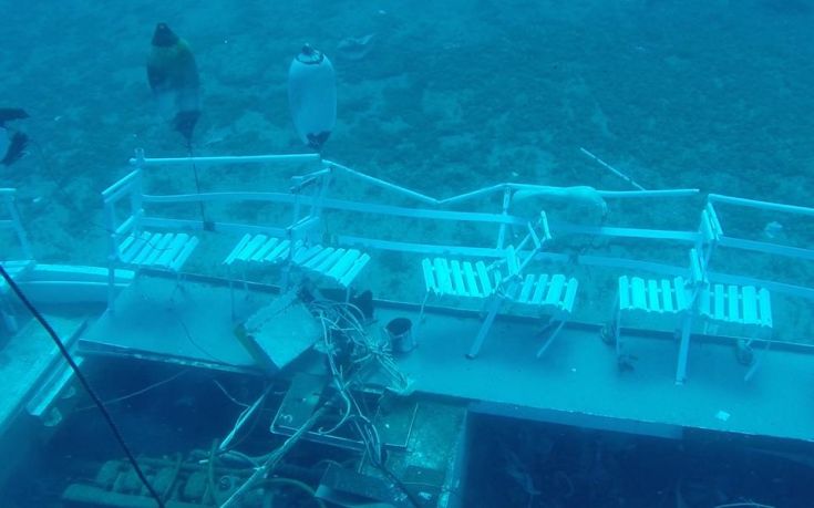 Το σκάφος «Αντωνία» στον βυθό της Αίγινας μετά την τραγωδία