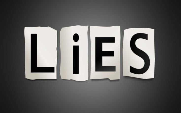 Ψέμα το ψέμα χτίζεται η διαστρέβλωση της αλήθειας