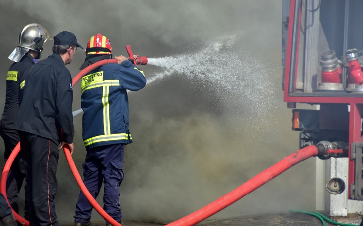 Πυρκαγιά στην περιοχή της Καρίτσας στη Λάρισα