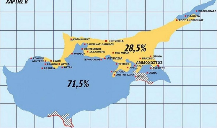Στο φως της δημοσιότητας χάρτης για τις διαπραγματεύσεις στο Κυπριακό