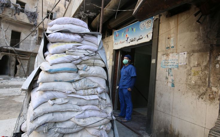 Βαρέλια με αέριο χλωρίου φαίνεται πως έπεσαν στο Χαλέπι