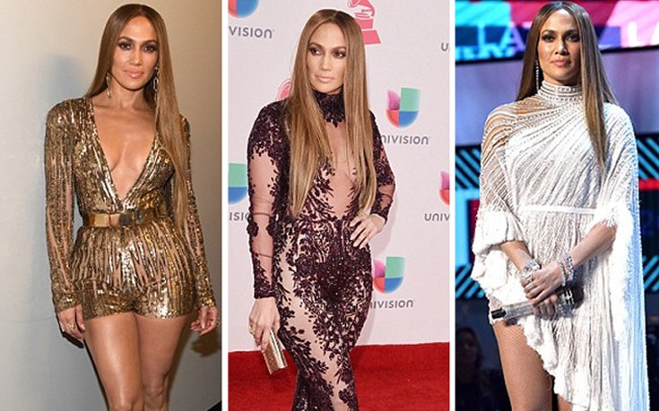 Τρία σύνολα σε ένα βράδυ άλλαξε η Jennifer Lopez