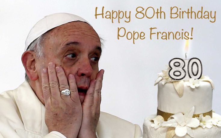 Ο πάπας Φραγκίσκος σβήνει, σήμερα, ογδόντα κεράκια