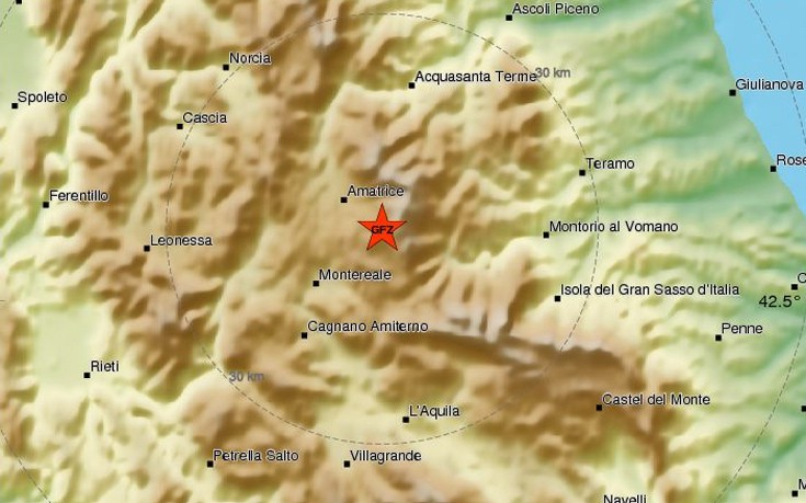 Και τρίτος σεισμός 5,3 Ρίχτερ στην Ιταλία