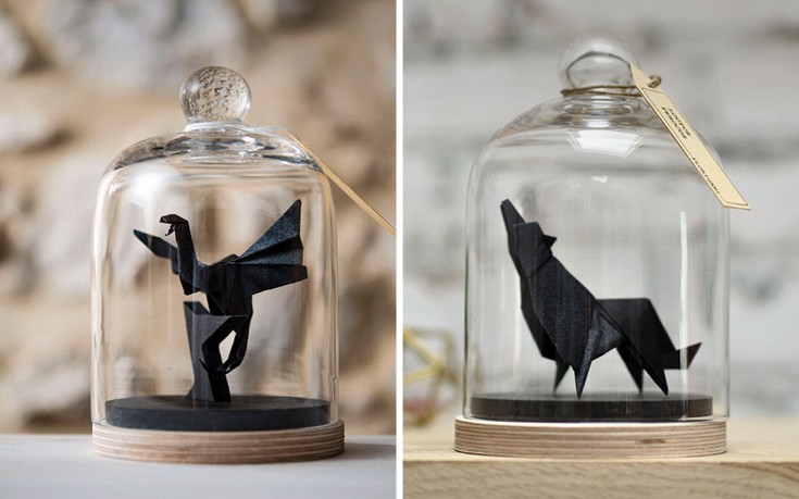 Εντυπωσιακά χάρτινα ζώα με την τέχνη οριγκάμι