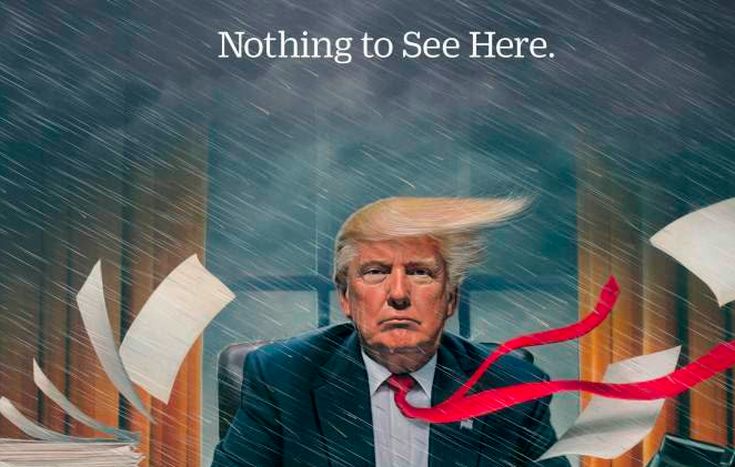 Ένας ταραχώδης μήνας Τραμπ στην προεδρία στο εξώφυλλο του Time
