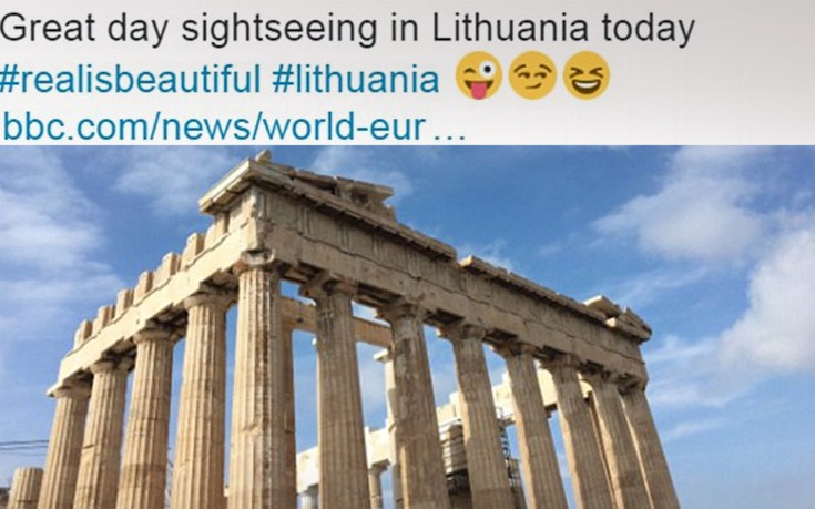 Ο… Παρθενώνας της Λιθουανίας και το πάρτι στα social media