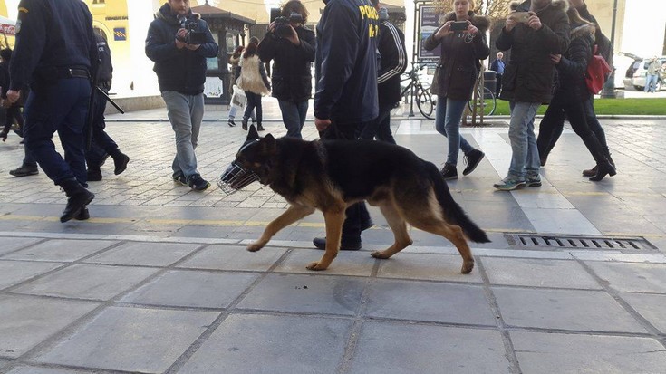 Με σκυλιά οι περιπολίες αστυνομικών στη Θεσσαλονίκη
