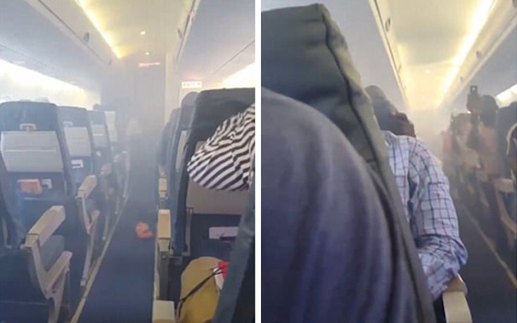 Πανικός στον αέρα σε αεροπλάνο που γέμισε καπνό εν μέσω πτήσης