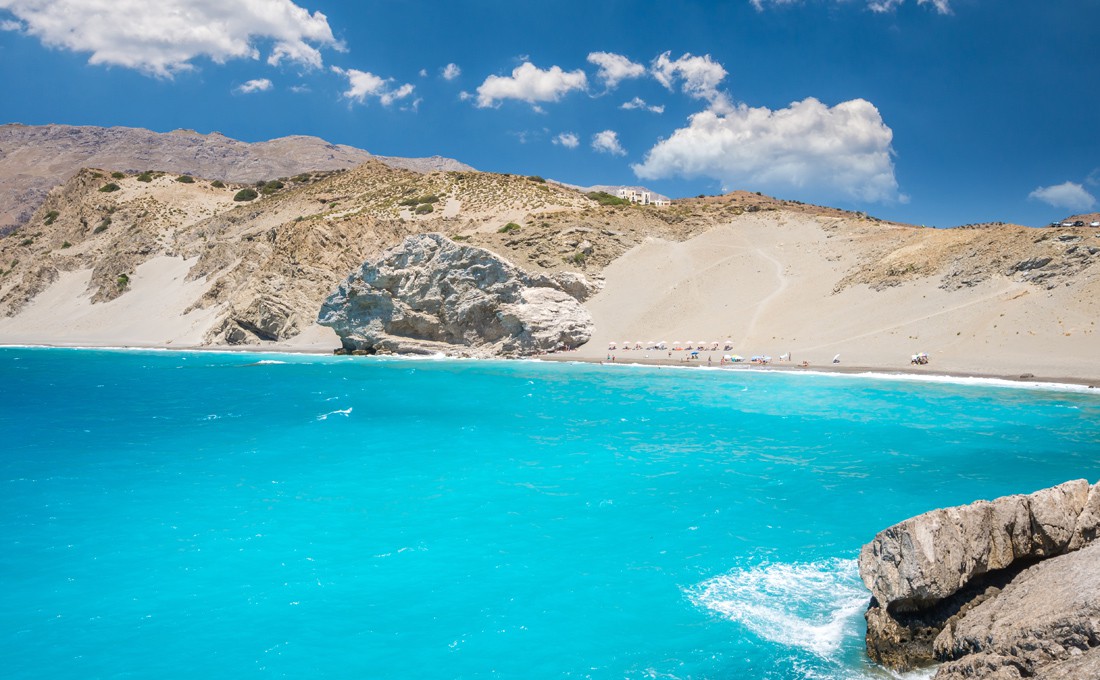 Η πανέμορφη παραλία της Κρήτης με τους αμμόλοφους