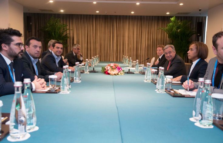 Τσίπρας και Γκουτέρες συζήτησαν στο Πεκίνο για το Κυπριακό