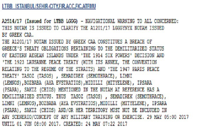 turkish notam