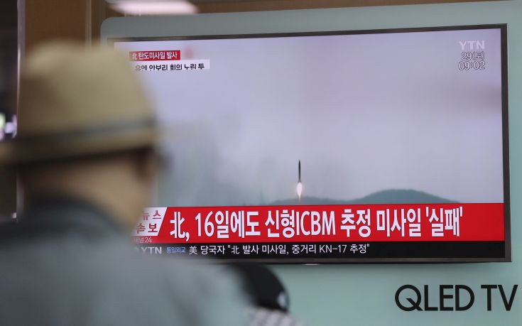 «Η Β. Κορέα ετοιμάζει νέα εκτόξευση πυραύλου που μπορεί να πλήξει τις ΗΠΑ»