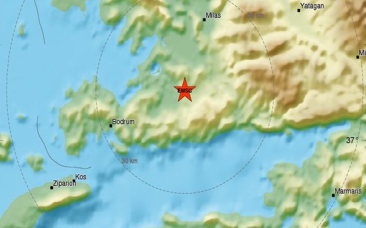 Σεισμός 5 Ρίχτερ στη δυτική Τουρκία